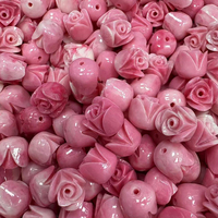 YIREPIN Grosir Manik-manik Bunga Pakalana Hawaii Resin Akrilik 7mm 10mm untuk Aksesori Pembuatan Perhiasan DIY