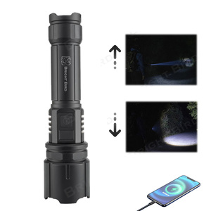 <span class=keywords><strong>900</strong></span> Lumens LED ngọn đuốc cắm trại dài phạm vi mạnh mẽ có thể sạc lại chiến thuật zoom led Đèn Pin Nhôm trắng đèn Pin - Product Image 1