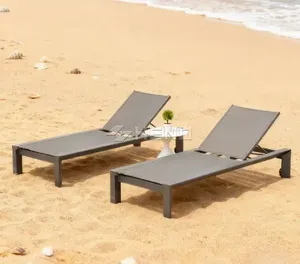 <span class=keywords><strong>Chaise</strong></span> longue de jardin <span class=keywords><strong>en</strong></span> métal pour l'extérieur, lit de repos <span class=keywords><strong>en</strong></span> aluminium, <span class=keywords><strong>chaise</strong></span> longue de plage - Product Image 1