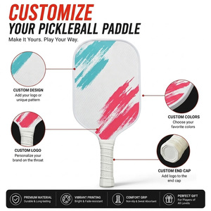 Paleta de Pickleball de Fibra de Vidrio Duradera al por Mayor de Fábrica, Nucleo Panal Ligero, Duradero y con Agarre Antideslizante para Jugadores Principiantes - Product Image 5