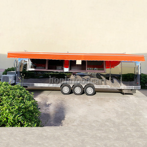 Mobile Da Cucina Rimorchio Uk Bbq Cibo Camion Altri Spuntino Negozio di Macchine Per La Produzione di Snack Distributore automatico Per Snack E Bevande - Product Image 4