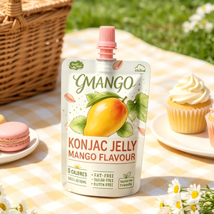 Pouding de Konjac Shirataki Halal Certifié, Faible en Gras, Goût Fruité, Repas Instantané, Collation Diététique, Sachet Personnalisé - Product Image 3