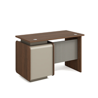 Bureau de travail à domicile moderne et léger avec tiroir extensible, table d'ordinateur simple en panneau de bois