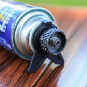 Adaptador de gas para exteriores con soporte para estufa de camping, conector de butano, quemador de estufa portátil de metal, accesorio. - Product Image 1