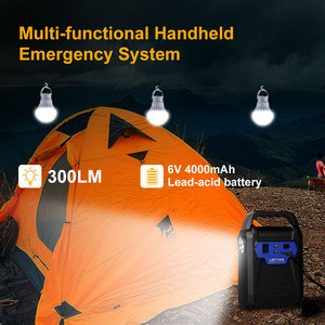 Xách tay đa chức năng năng lượng mặt trời ánh sáng khẩn cấp có thể sạc lại dẫn hệ thống chiếu sáng khẩn cấp cho cắm trại ngoài trời sử dụng câu cá - Product Image 2