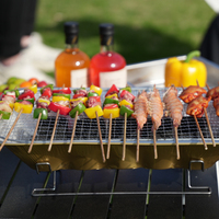 Barbecue jetable pour l'extérieur, barbecue au charbon de bois, barbecue pour fête dans la cour, barbecue jetable