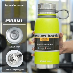 SilverJet Vacuum Insulated Water <b>Bottle</b> 1000ml Stainless Steel 316 Double Wall For Sport Outdoor Use - Product Image 6