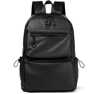 Sac à dos pour ordinateur portable, Direct usine 15.6 pouces doux mode imperméable personnalisé PU sacs à dos pour hommes pour voyage