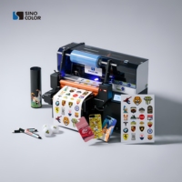 Printer UV Flatbed A2 6040 SinoColor UF600 I3200-U1 dengan Sirkulasi Tinta Putih untuk Casing Ponsel, Akrilik, Kartu ID, dan Embossing 3D