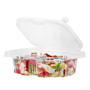 Envasado de alimentos Clamshell de 12 oz, contenedor con bisagras de alta durabilidad, cajas de ensalada con cierre seguro para exportación de sándwiches - Product Image 4