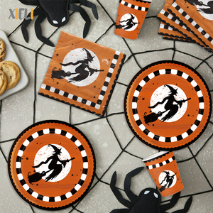 Xieli Vietnam <span class=keywords><strong>Bruja</strong></span> De Halloween Vajilla Desechable Para Fiestas Suministros Para Fiestas De Halloween - Product Image 3
