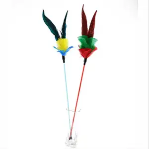 steel wire feather cat teaser cat toy pet products wholesale in stock fast delivery
