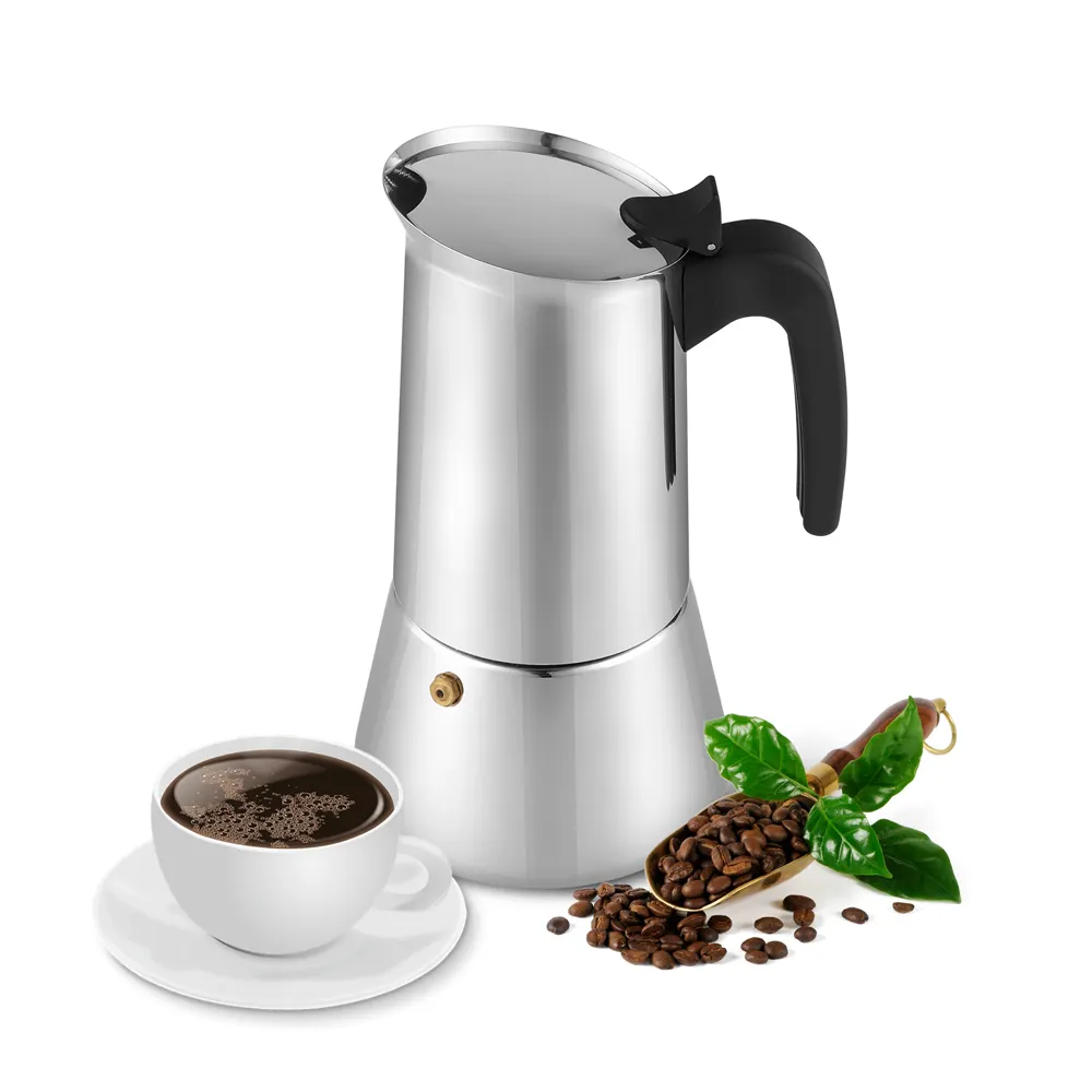 ستوفيتوب قاعدة تحريض البن إيطالي فلتر القهوة إسبريسو إصنع القهوة إصيص موكا 304 الفولاذ المقاوم للصدأ