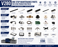 Pièces détachées et consommables pour imprimante de production V280 : Tambour de toner, Développeur, Fuser, Courroie de transfert, 2ème BTR, Kit d'entretien