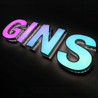 Enseigne LED personnalisée pour entreprise, enseigne lumineuse LED RGB, logo en lettres, enseigne extérieure pour casino, club, magasin, lettres lumineuses 3D pour entreprise