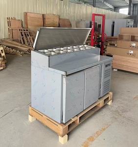 Refrigerador Comercial de Acero Inoxidable Bajo Mostrador, Mesa de Preparación de Pizza, Refrigerador para Alimentos y Sándwiches - Product Image 4