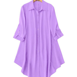 Chemise à manches trois quarts en dentelle élégante et décontractée pour femmes, à porter au quotidien, style bohème, excellente qualité - Product Image 1
