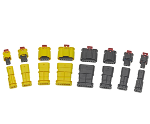 ขั้วต่อแบบปิดผนึก Molex MXP 120 แบบ <span class=keywords><strong>2</strong></span>/<span class=keywords><strong>3</strong></span>/4/6 ขา ตัวนำทองแดงเคลือบดีบุก สำหรับถุงลมนิรภัยรถยนต์ กลไกการล็อคประตู และระบบควบคุมการปล่อยมลพิษ - Product Image 1