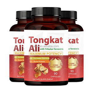 Integratore Alimentare Erboristico per Uomini, Stimolante di Resistenza, 90 Capsule, Fornitura per 3 Mesi, con Tongkat Ali e Tribulus Terrestris - Product Image 1