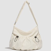 Sac bandoulière léger et pliable avec sangle réglable, multi-poches, pour le quotidien, les voyages et les activités de plein air