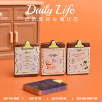 Mini café Menu conseil résine charme pour bricolage Miniature cuisine ornement crème colle accessoire