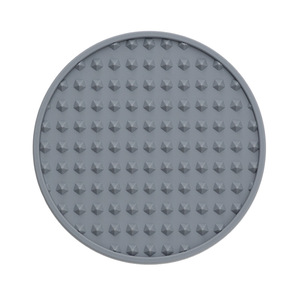 Black Silicone Coasters Double-Sided Absorbent Non-Slip Cup Mats for Hot Cold Drinks Deep Tray Design Table <b>Desk</b> Outdoor Use - Product Image 3