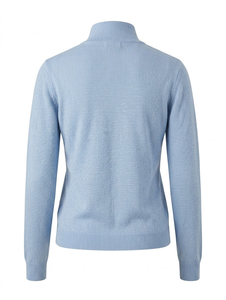 Pull col roulé léger en viscose/nylon côtelé pour femme, collection printemps - Product Image 3