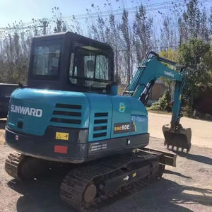 Miniexcavadora Usada de 6 Toneladas de Segunda Mano SUNWARD SWE60E, Excavadoras Usadas, Excavadora Hidráulica de Orugas SWE70 SWE60 con Motor Yuchai - Product Image 1