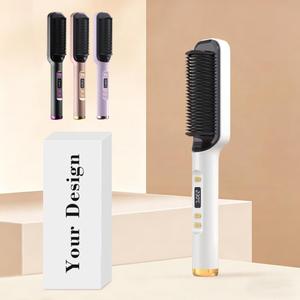 0728 Ionic Straightening Comb Wet & Dry Hair Styler Thermal Brush Anti-scald Design for Frizz Control - Product Image 2
