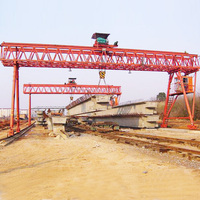 Pont roulant électrique à double poutre de type treillis, télécommandé, avec boîte de vitesses à roulements, hauteur de levage 30 m, portée 6-40 m, pour la fabrication de poutres