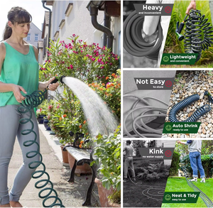 Tuyaux d'arrosage enroulables de qualité fiable, bonne élasticité, tuyaux d'arrosage de jardin en plastique professionnels, tuyaux d'arrosage en <span class=keywords><strong>EVA</strong></span> enroulables - Product Image 3