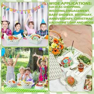 Conteneur alimentaire jetable en papier <span class=keywords><strong>avec</strong></span> coussin en papier pour fêtes, pique-niques, barbecues, stockage alimentaire, logo personnalisable - Product Image 6