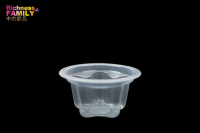 Mini-gobelets en gelée personnalisés, transparents, formes variées, ouverture ronde, pour petits desserts, emballage jetable, vente en gros disponible