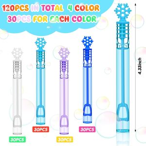 <strong>Mini</strong> Snowflake <strong>Bubble</strong> Wand Bulk with <strong>Bubbles</strong> Refill Solution Toys 48 Pack <strong>Bubble</strong> Maker Toy for Party Favors - Product Image 3