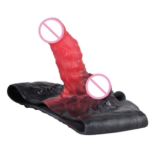 SHAZ Realistic Soft Men's <b>Dildo</b> Penis Wearable Pants Sleeve Reusable Cock Extender & Delay Ejaculation Condom Sex Toys - Product Image 4