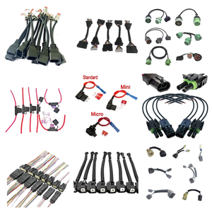 Комплект светодиодных проводов для грузовиков OEM с держателем предохранителя и разъемами IP67, кабель 16 AWG для внедорожного освещения - Product Image 1