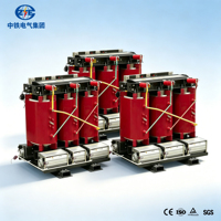 Transformator Distribusi Tipe Kering Dalam Ruangan Tiga Fasa Resin Cor 400KVA Bersertifikasi CE ISO untuk Peralatan Sekolah, Kantor, dan Kompleks