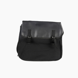 Bolsa de lona para sillín, bolsa negra para herramientas de almacenamiento en el asiento trasero de motocicleta y bicicleta, bolsa de hombro - Product Image 1