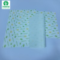 Papier d'emballage pour hamburgers en PE de qualité alimentaire, imprimé sur mesure, résistant à la graisse, papier d'emballage alimentaire