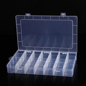 Transparent Plastic Storage Box 28 Compartments Detachable Beads Rhinestones Organizer Jewelry Parts Sorter - Product Image 3