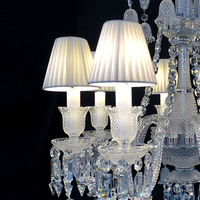 Lampu Gantung Kristal LED Modern Desain Khusus untuk Dekorasi Interior Ruang Tamu Ruang Makan Vila