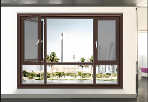 Tác động bão nhiệt phá vỡ kính hai lớp nghiêng và xoay cửa sổ nhôm thiết kế cửa sổ cao <span class=keywords><strong>8</strong></span> feet - Product Image 6