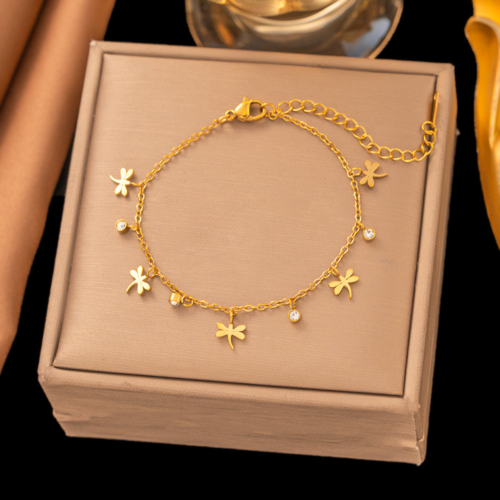 Bracelet de cheville doré 1