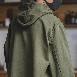 Giacca Parker da <span class=keywords><strong>Uomo</strong></span> con Cappuccio e Maniche Lunghe Pullover con Coulisse sul Collo Giacca da Lavoro Felpe Casual da <span class=keywords><strong>Uomo</strong></span> Verdi con Stampa - Product Image 3