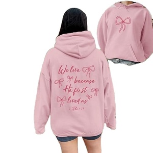 Sudadera con estampado de lazo bonito <span class=keywords><strong>para</strong></span> <span class=keywords><strong>mujer</strong></span>, Biblia verso de la gráfica con Sudadera con capucha, sudaderas religiosas - Product Image 2