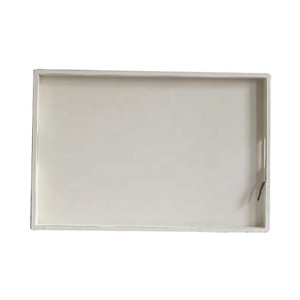 Luckywind Farmhouse Rustic Wood <strong>Butler</strong> Tray Wood Tv Fold Tray <strong>Table</strong> White for Living Room - Product Image 4