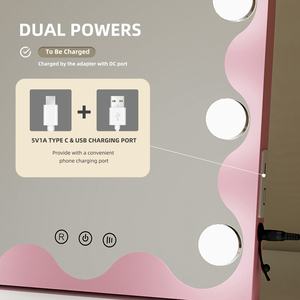 Tùy chỉnh màu sắc nhà sản xuất 12V Adapter cảm ứng bán buôn 9 Dimmable dẫn bóng đèn Led trang điểm với đèn trang điểm vòm gương Vanity - Product Image 6