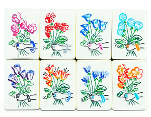 Mahjong en papier personnalisé à triple dos brillant pour cadeau - Product Image 4