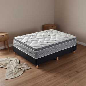 Матрас для отелей из сжатой пены с независимыми пружинами, скрученный в рулон, дешевый матрас в коробке - Product Image 1