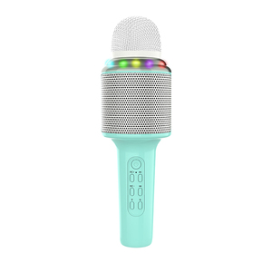 Portable Handheld Speaker Machine Blue Tooth Children <b>Microphone</b> Gold and Blue Kids <b>Wireless</b> <b>Microphone</b> for Sin - Product Image 4